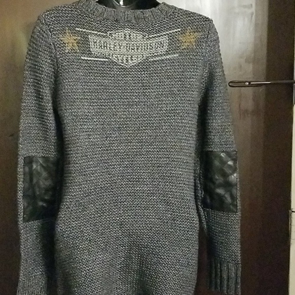 Harley-Davidson Marled Gray Charcoal Tunic Small